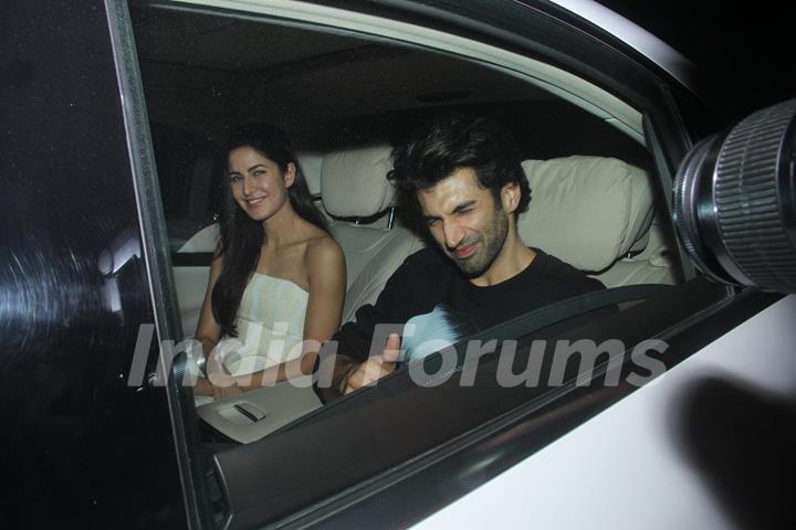 Aditya Roy Kapur and Katrina Kaif attends Special Screening of 'Fitoor'