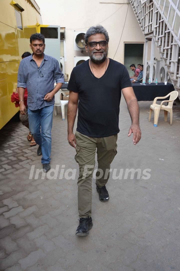 R Balki Snapped at Mehboob Studio!