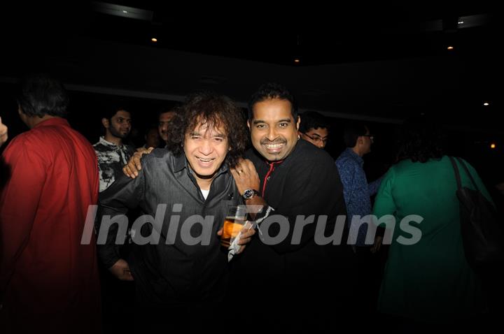 Ustad Zakir Hussain and Shankar Mahadevan at Louiz Banks 75th Birthday Celebrations