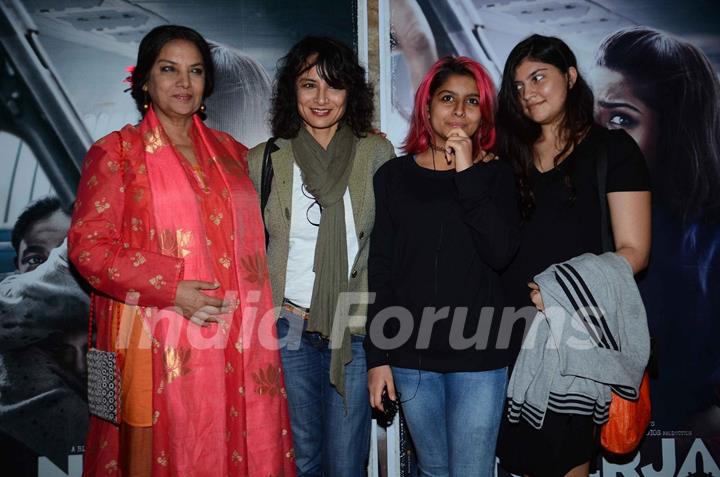 Shabana Azmi and Adhuna Akhtar at Special Screening of Neerja