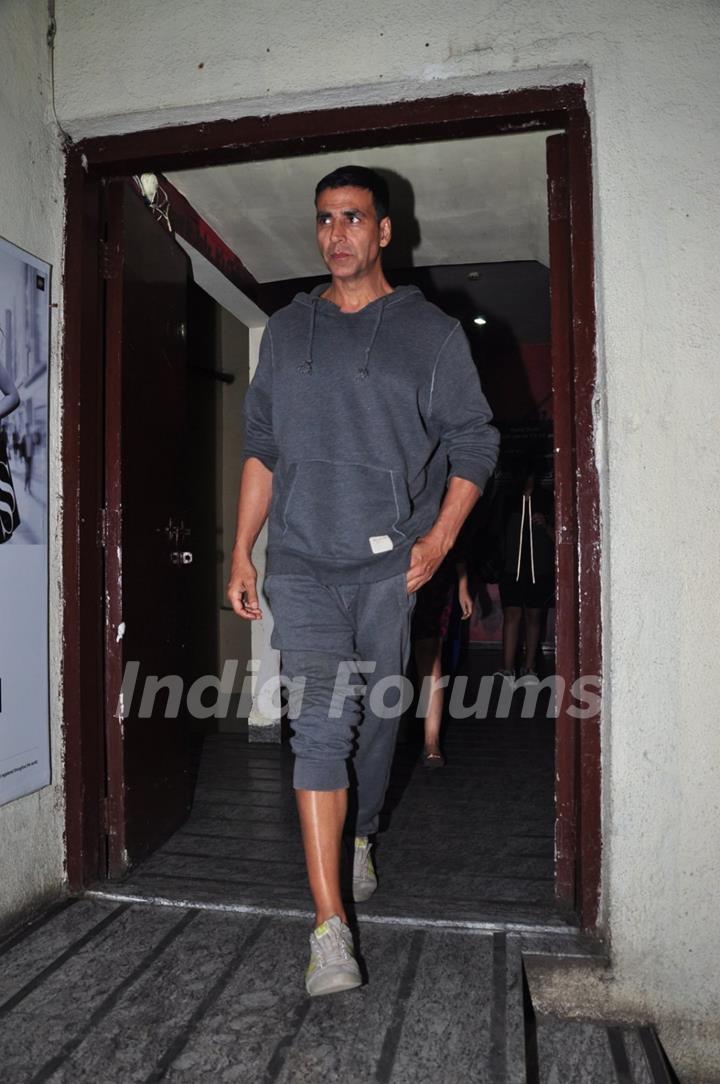 Akshay Kumar Spotted with Family at PVR