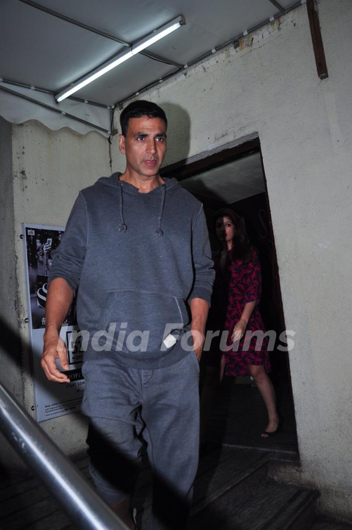 Akshay Kumar Spotted with Family at PVR