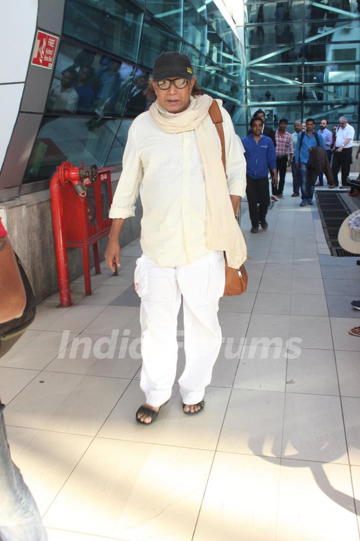 Mithun Chakraborty Snapped at Airport