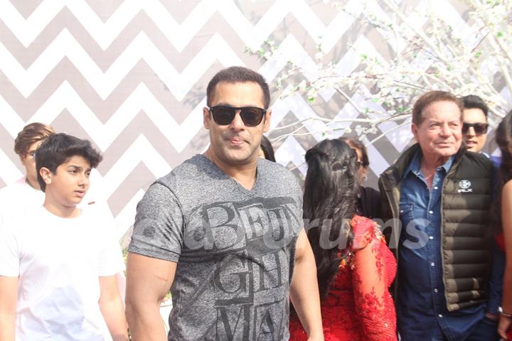 Salman Khan at Arpita Khan's Baby Shower