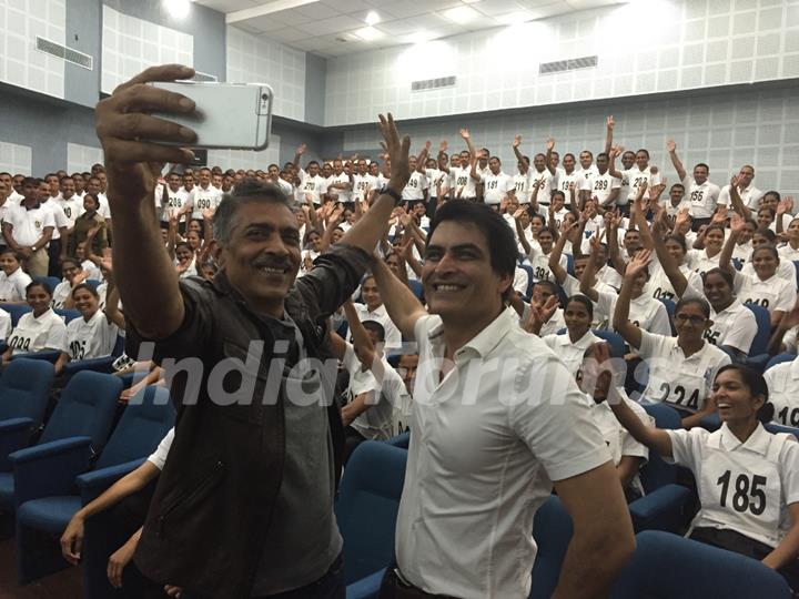 Jai Gangaajal cast interact with 400 cadets during their visit to the Gujarat Police academy