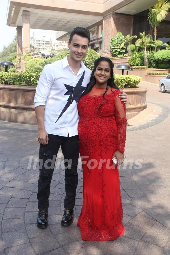 Aayush Sharma at Arpita Khan's Baby Shower