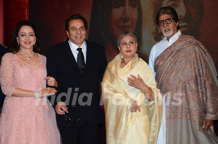 Legendry Couple: Dharmendra - Hema  & Amitabh- Jaya at  Babul Supriyo's Album Launch