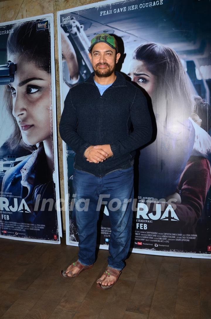 Aamir Khan at Special Screening of 'Neerja'