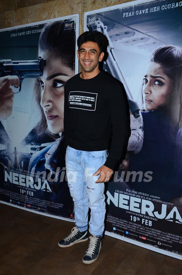 Amit Sadh at Special Screening of 'Neerja'