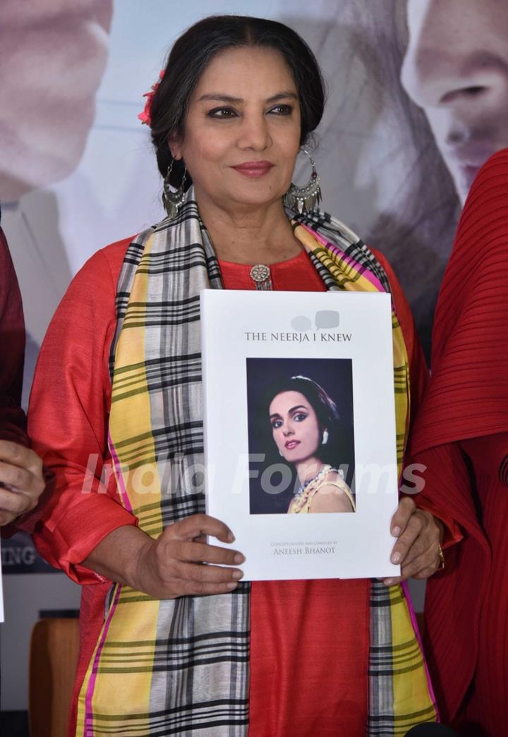 Shabana Azmi at Promotions of 'Neerja' in Delhi