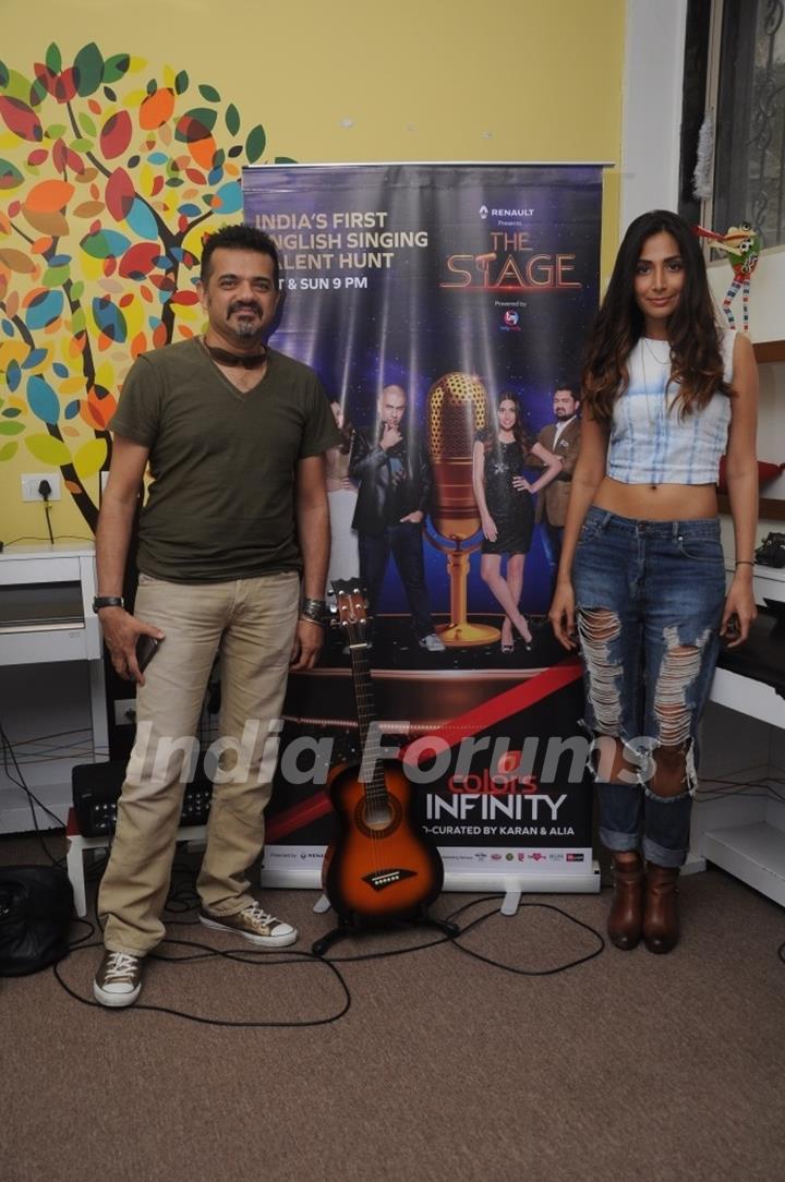 Ehsaan Noraani and Monica Dogra at Colors Infinity's 'The Stage' and Furtado Music School Event