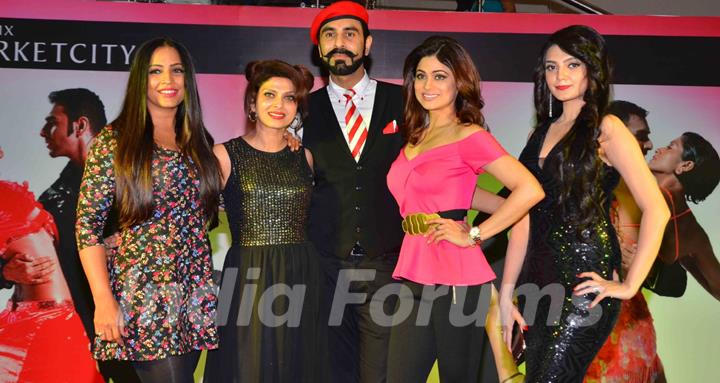 Meghna Naidu, Varsha Usgaonkar, Shamita Shetty and Sandip Soparkar at Dance Dream Believe Event