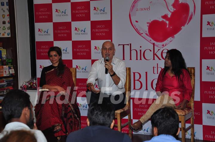 Shweta Kawatra and Anupam Kher at Launch of Munmun Ghosh's Novel 'Thicker Than Blood'