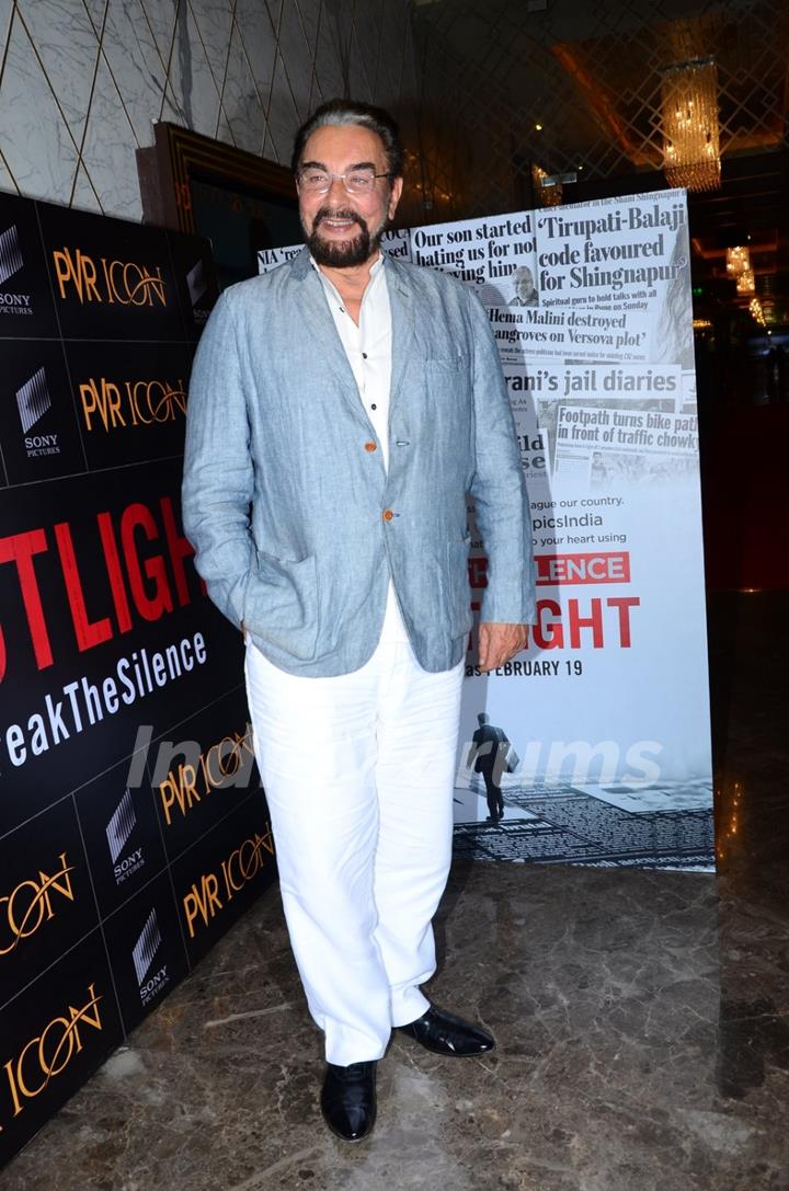 Kabir Bedi at the Special Screening of Spotlight