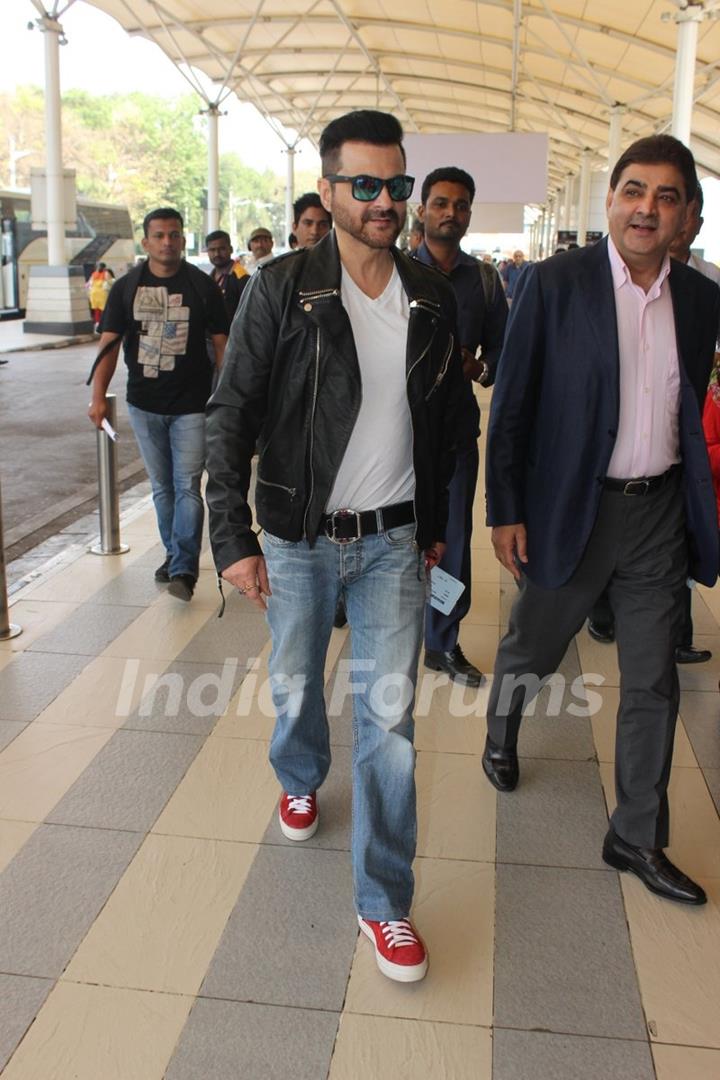 Sanjay Kapoor was spotted at Airport