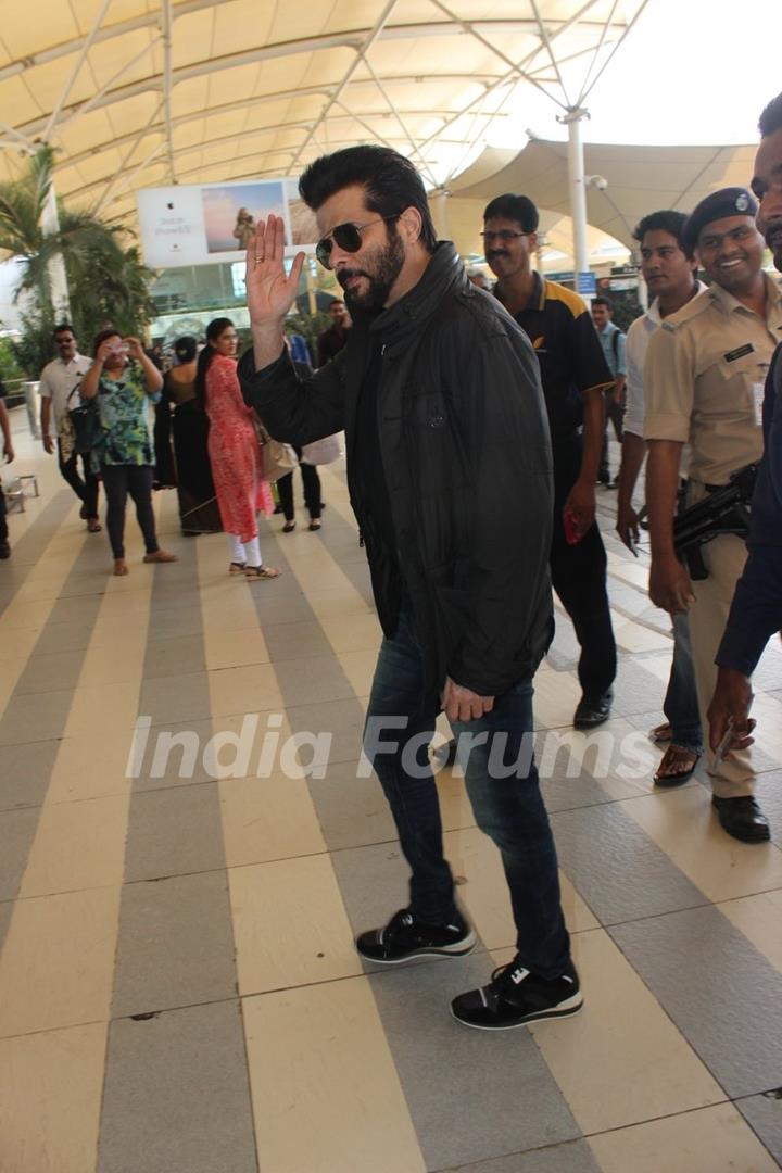 Anil Kapoor was spotted at Airport