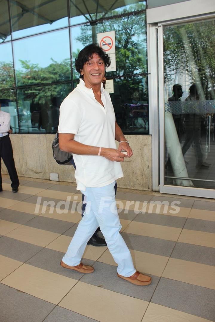 Chunky Pandey was snapped at Airport