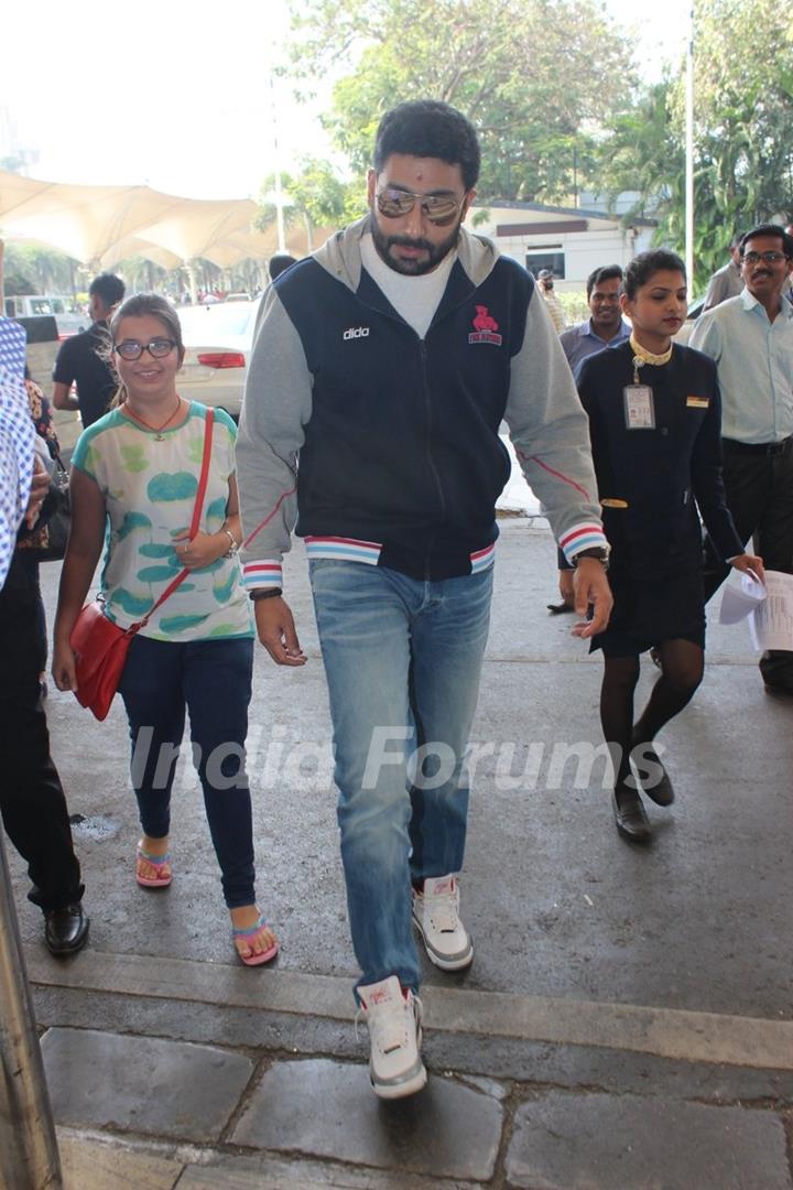 Abhishek Bachchan was snapped at Airport