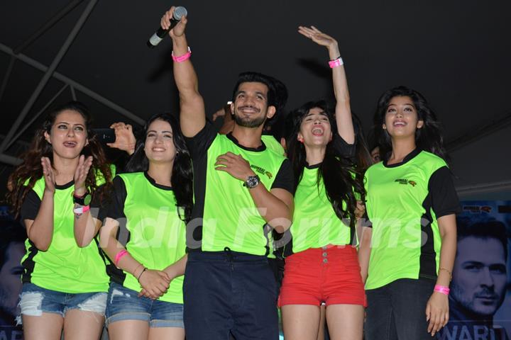 Promotions of Team Mumbai Tigers at Edward Maya Concert