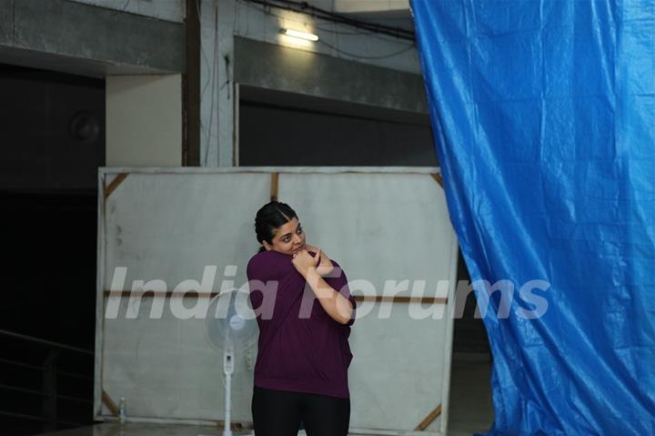 Nivedita Basu at BCL's Kolkata Babu Moshayes Practice Session