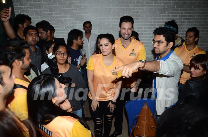 Sunny Leone and BCL's Chennai Swaggers at Smaash