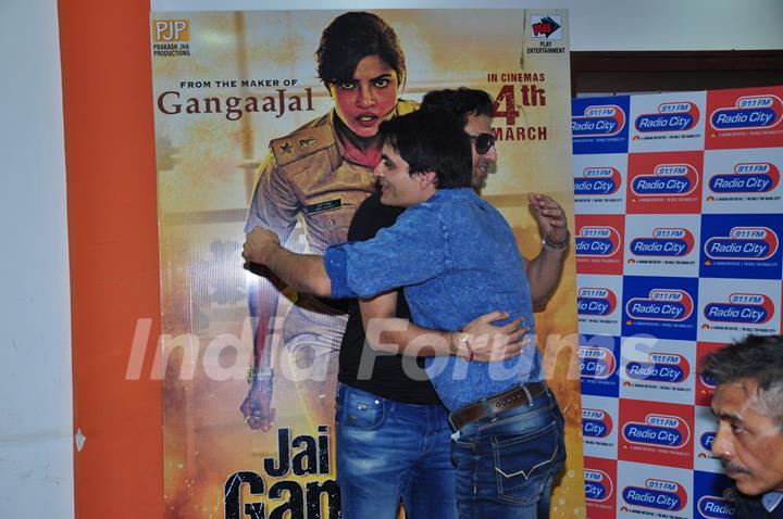 Salim Merchant and Manav Kaul at Jai Gangaajal Song Launch