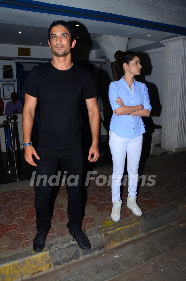 Sushant Singh Rajput and Ankita Lokhande with 'Raabta' Team for Dinner at Villa 69