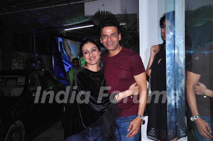 Tabu and Manoj Bajpayee at Aligarh Film Screening