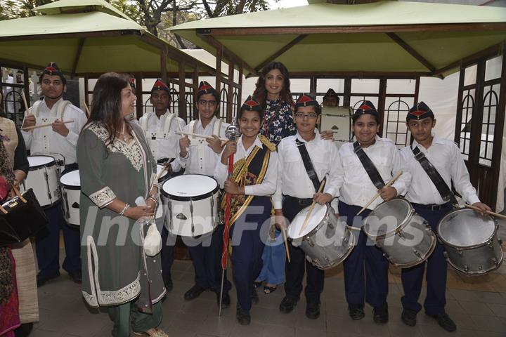Shilpa Shetty at Jamnabai School