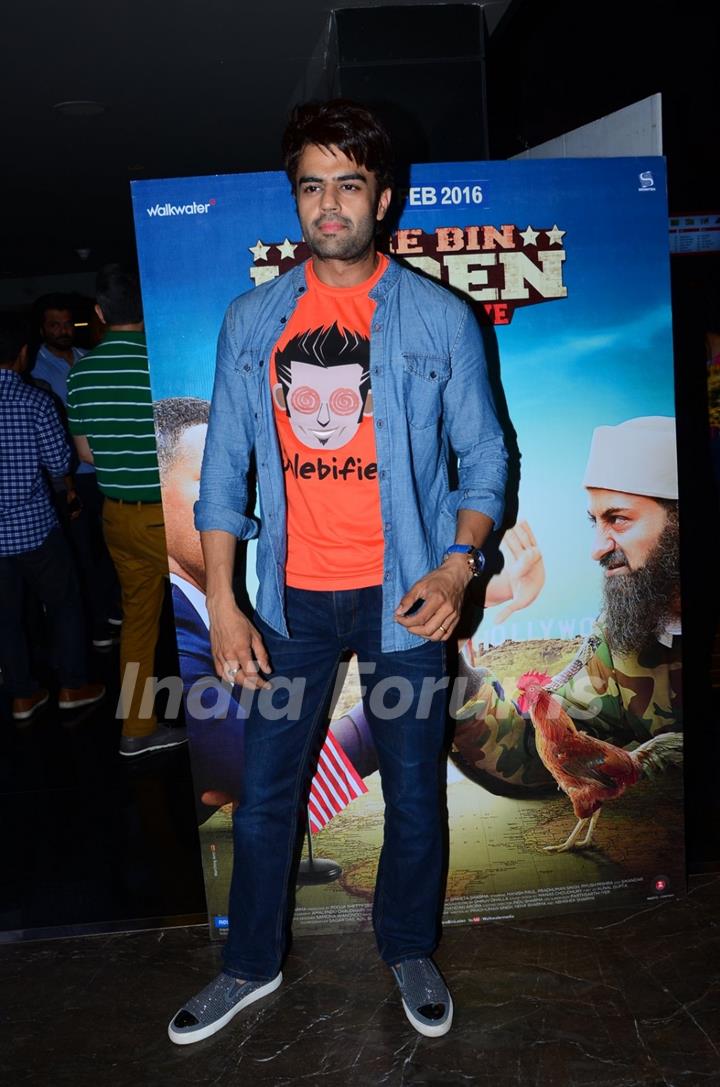 Manish Paul at Special Screening of 'Tere Bin Laden: Dead or Alive'