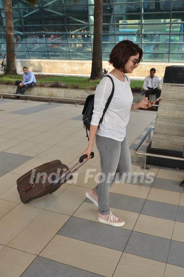 Prachi Desai Snapped at Airport