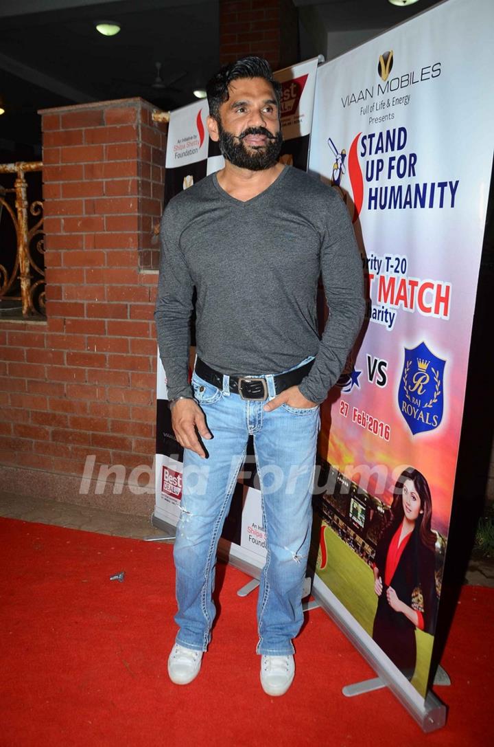 Suniel Shetty at T-20 Cricket Match