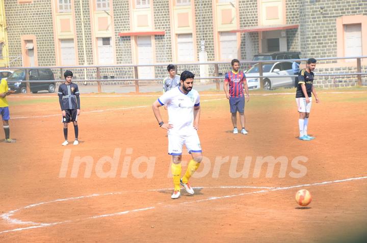 Abhishek Bachchan Practices Soccer!