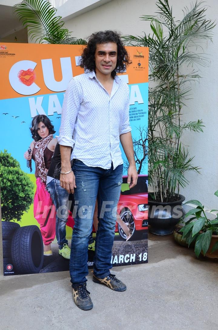 Imtiaz Ali poses for the media at the Launch of Film 'Cute Kamina'