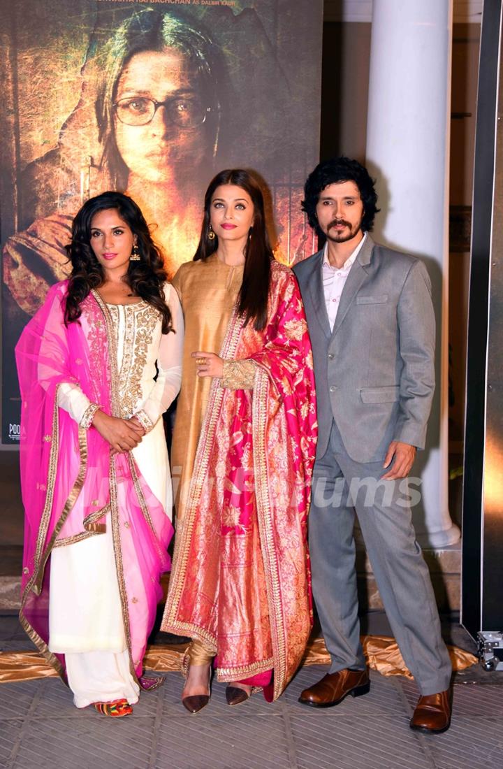 Darshan Kumar, Richa Chadda and Aishwarya Rai Bachchan at Poster Launch of 'Sarabjit'