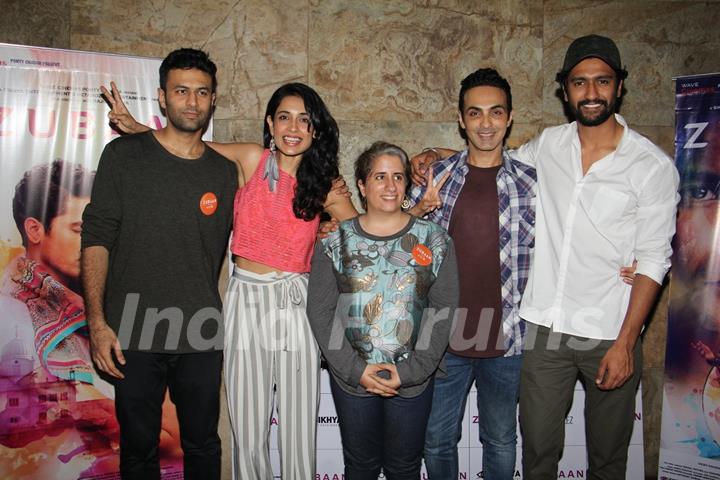 Saran Jane Dias and Vicky Kaushal at Special Screening of 'Zubaan'