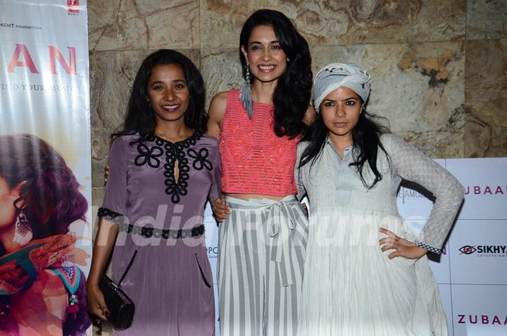 Rajshri Deshpande, Tannishtha Chatterjee and Sarah Jane Dias at Special Screening of 'Zubaan'