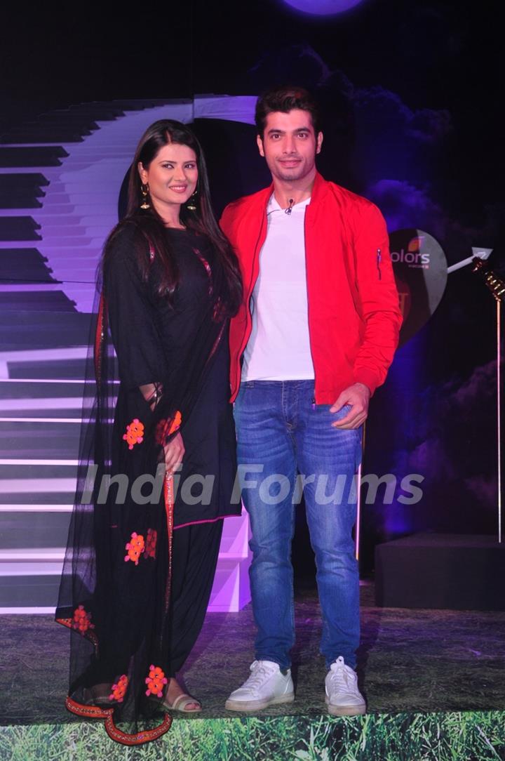 Kratika Sengar and Ssharad Malhotra at the Launch of Colors' New Show 'Kasam Tere Pyaar Ki'