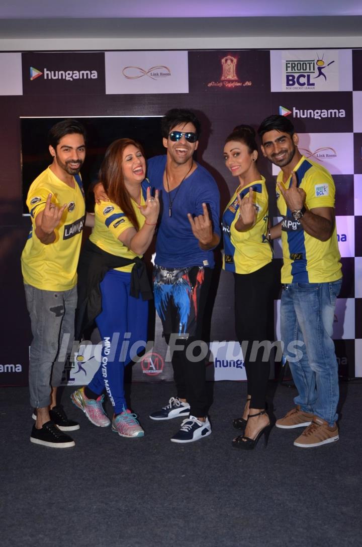 Celebs at Box Cricket League Bash