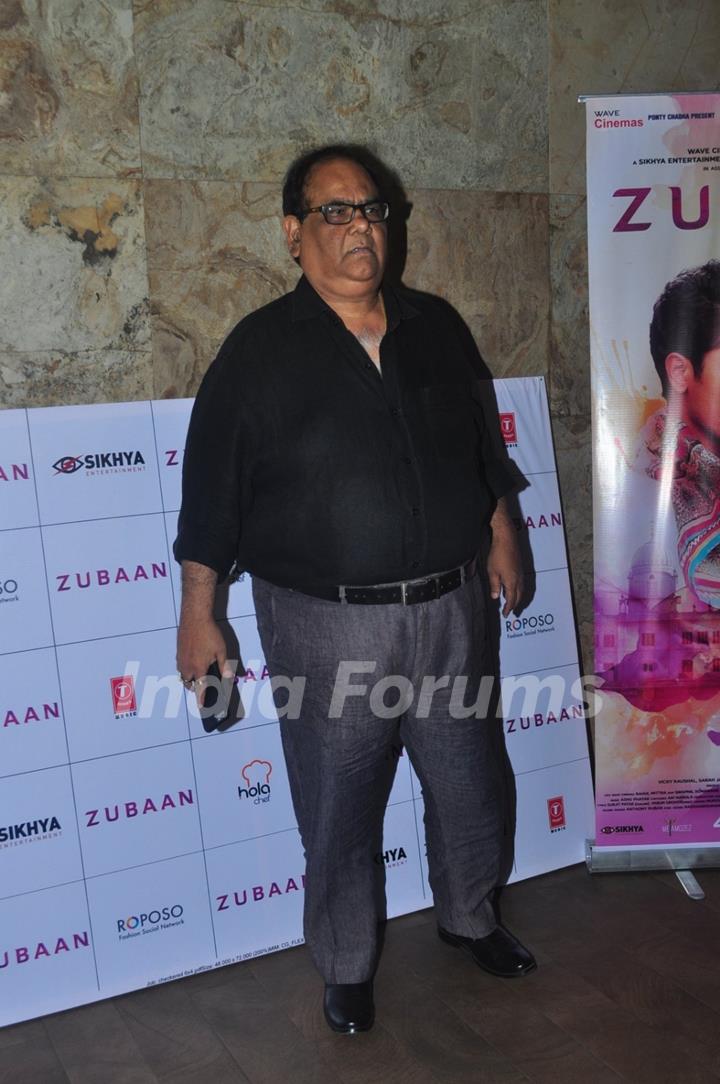 Satish Kaushik at Special Screening of the film Zubaan