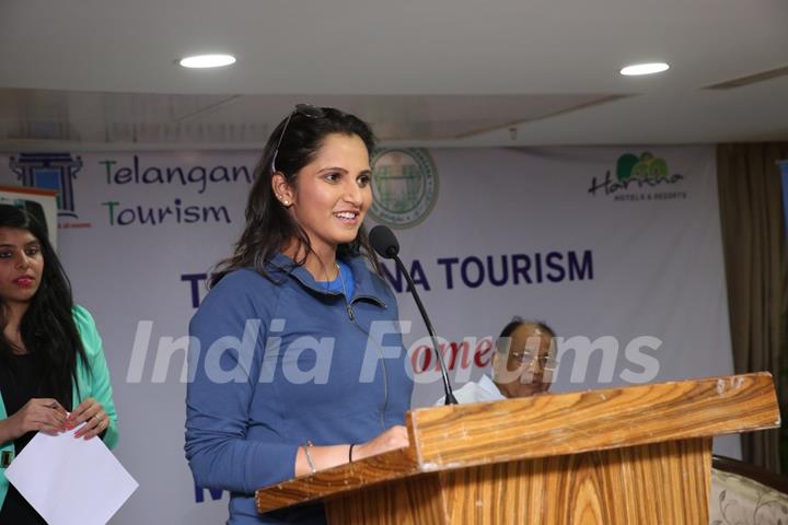 Sania Mirza at Telangana Tourism Launch