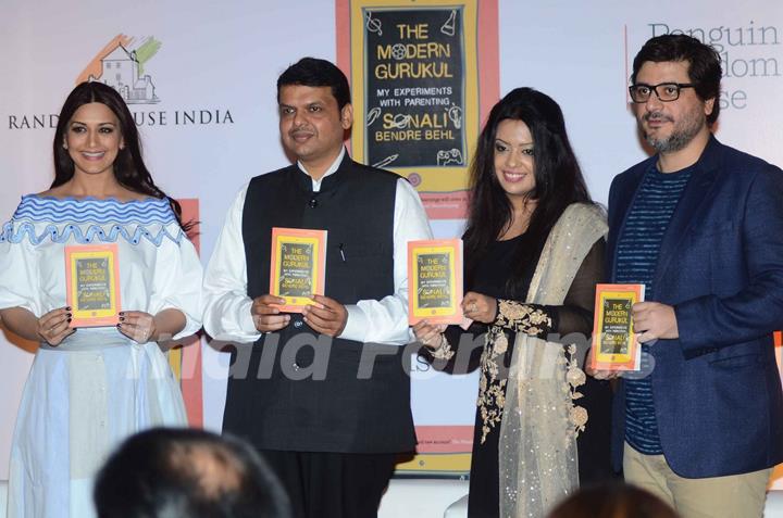 CM Devendra Fadnavis at Sonali Bendre's Book Launch