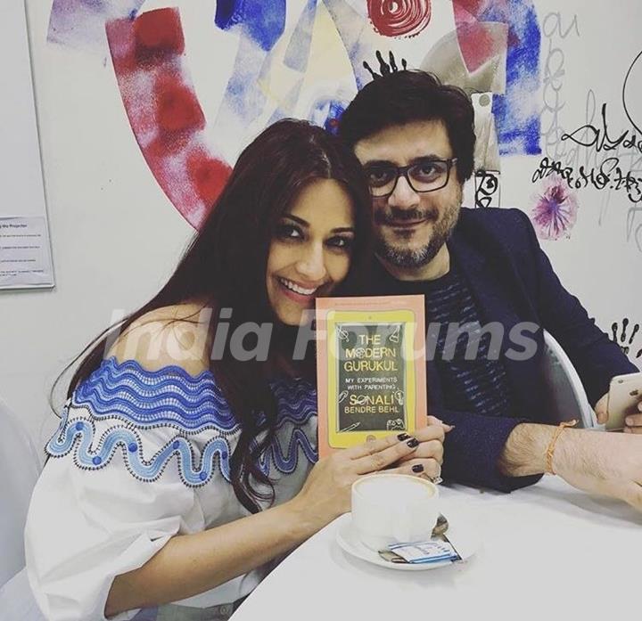 Sonali Bendre and Goldie Behl at Launch of 'The Modern Gurukul'