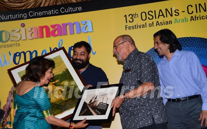 Anurag Kashyap and Shyam Benegal at Opening Ceremony of Osian's Cinefan Festival