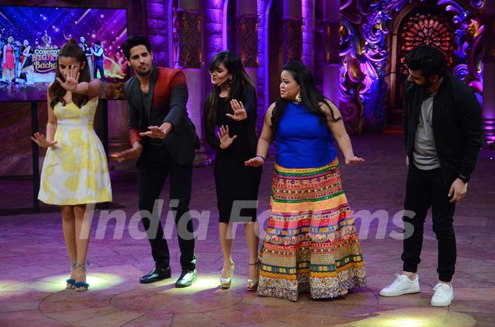 Sidharth Malhotra, Fawad Khan and Alia Bhatt at Comedy Nights Bachao for Kapoor & Sons Promotions