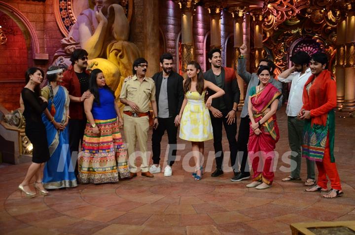 Fawad khan, Sidharth Malhotra & Alia Bhatt for Promotions of Kapoor & Sons on Comedy Nights Bachao