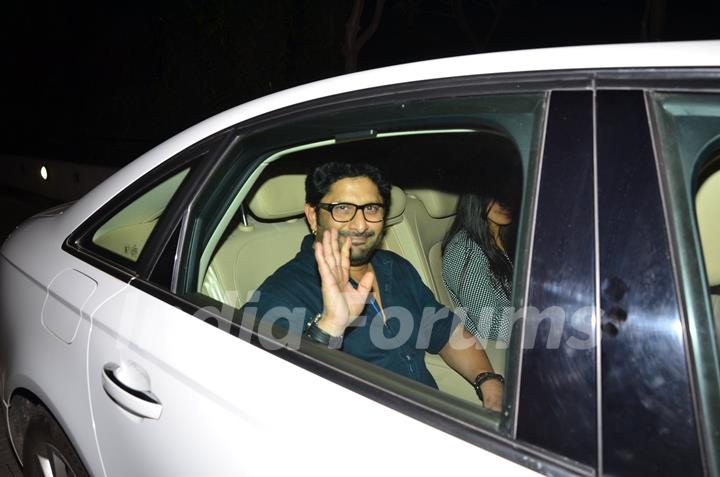 Arshad Warsi attends Dinner at Rajkumar Hirani's Residence