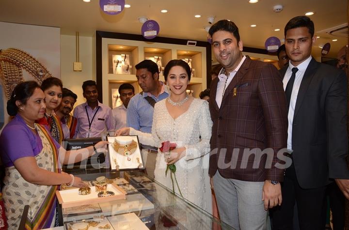 Beauty Madhuri Dixit at Inauguration of PNG Jeweller's New Store