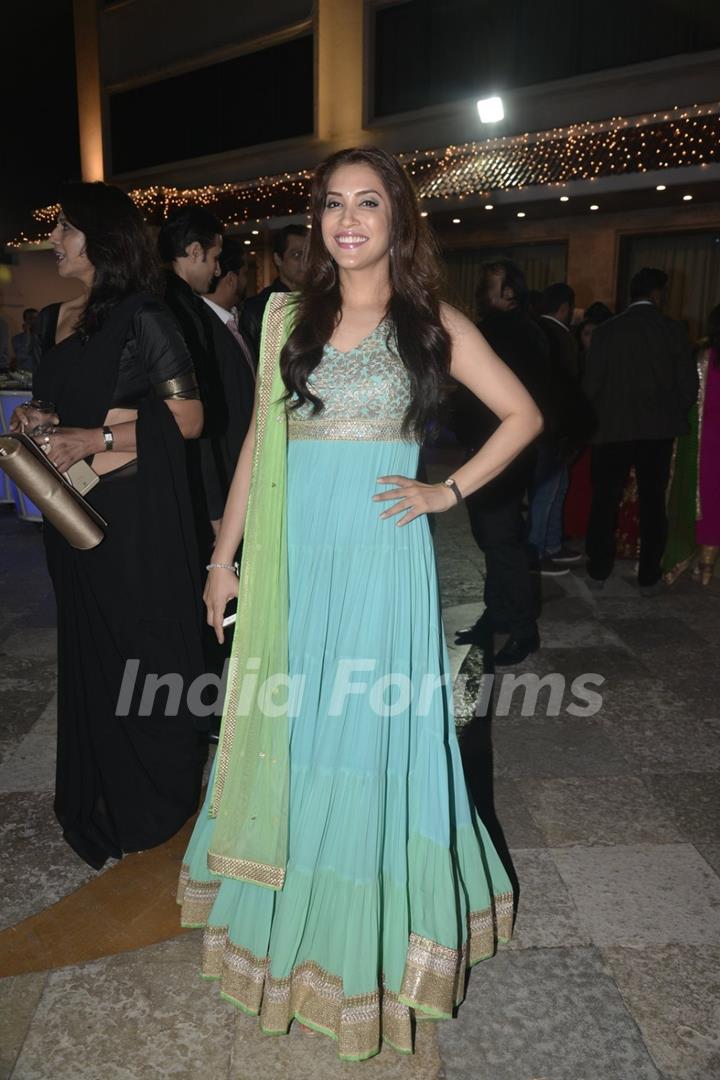 Rashmi Nigam at Dipankar Zalpuri and Shweta Bhatt's Wedding Reception