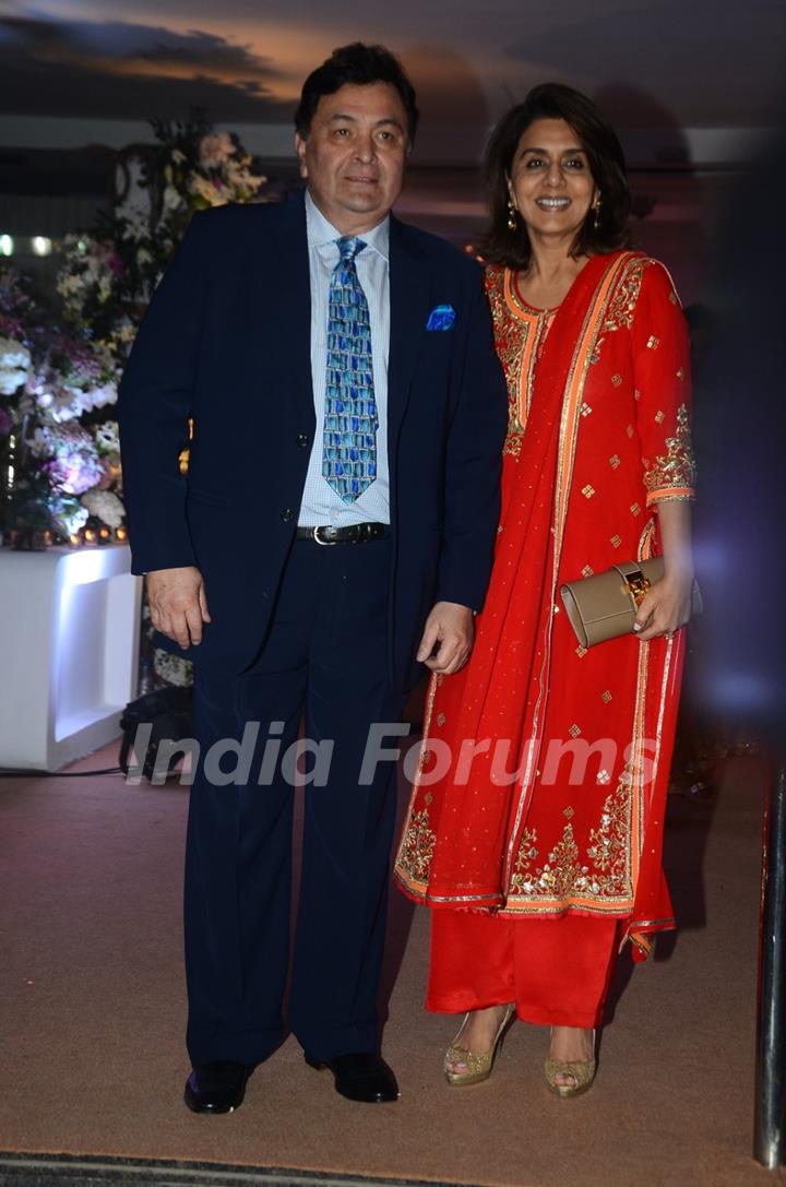 Rishi Kapoor and Neetu Singh at Kresha Bajaj's Wedding